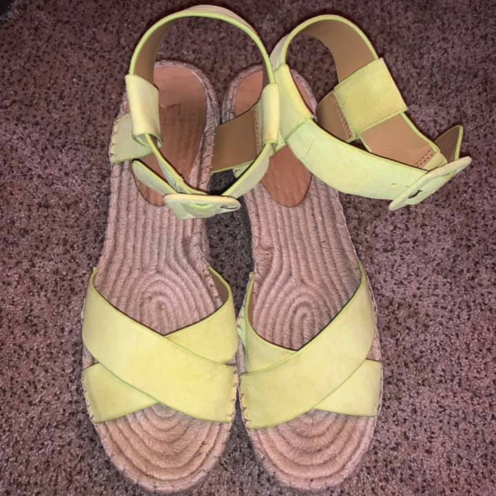 Marc Fisher Yellow Wedges
